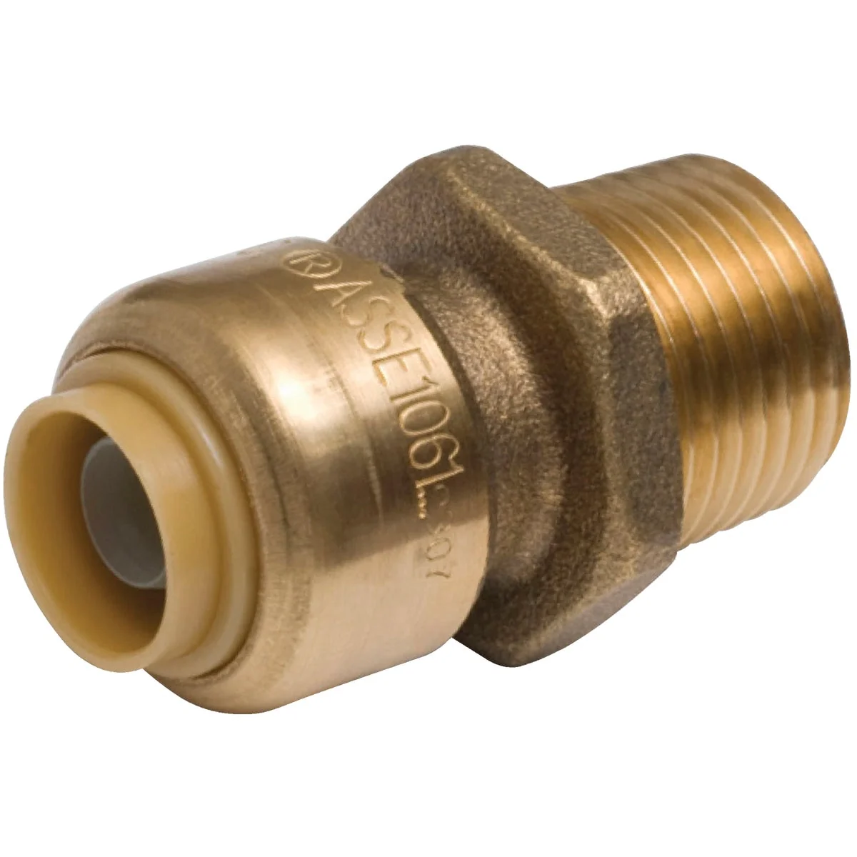 World-Class SharkBite 3 8 In. 1 2 In. OD x 1 2 In. MNPT Reducing Brass Push-to-Connect Male Adapter High-Quality