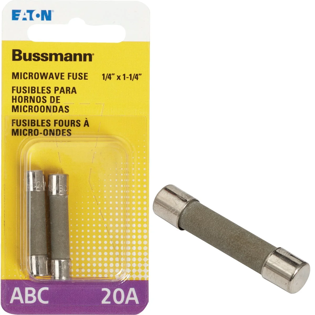 Contemporary Bussmann 20A ABC Ceramic Tube Electronic Fuse 2-Pack Premium Material