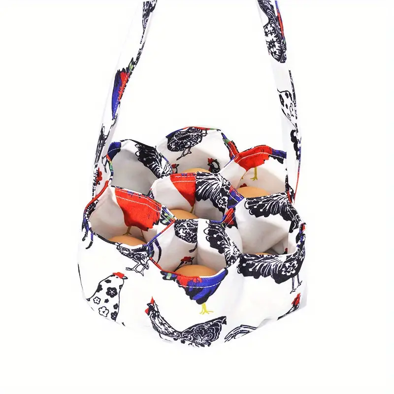Flexible Eggs Collecting Basket With 7 Pouches Responsible