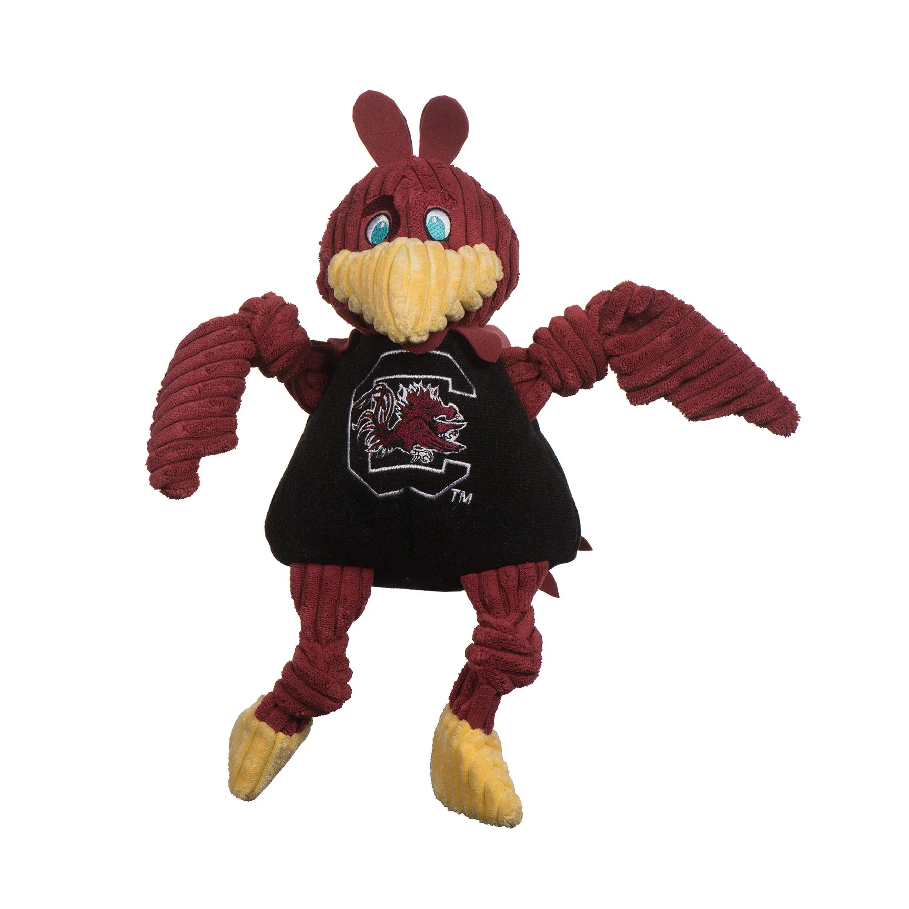 Modern NCAA University of South Carolina Cocky Knottie® Plush Dog Toy Proven