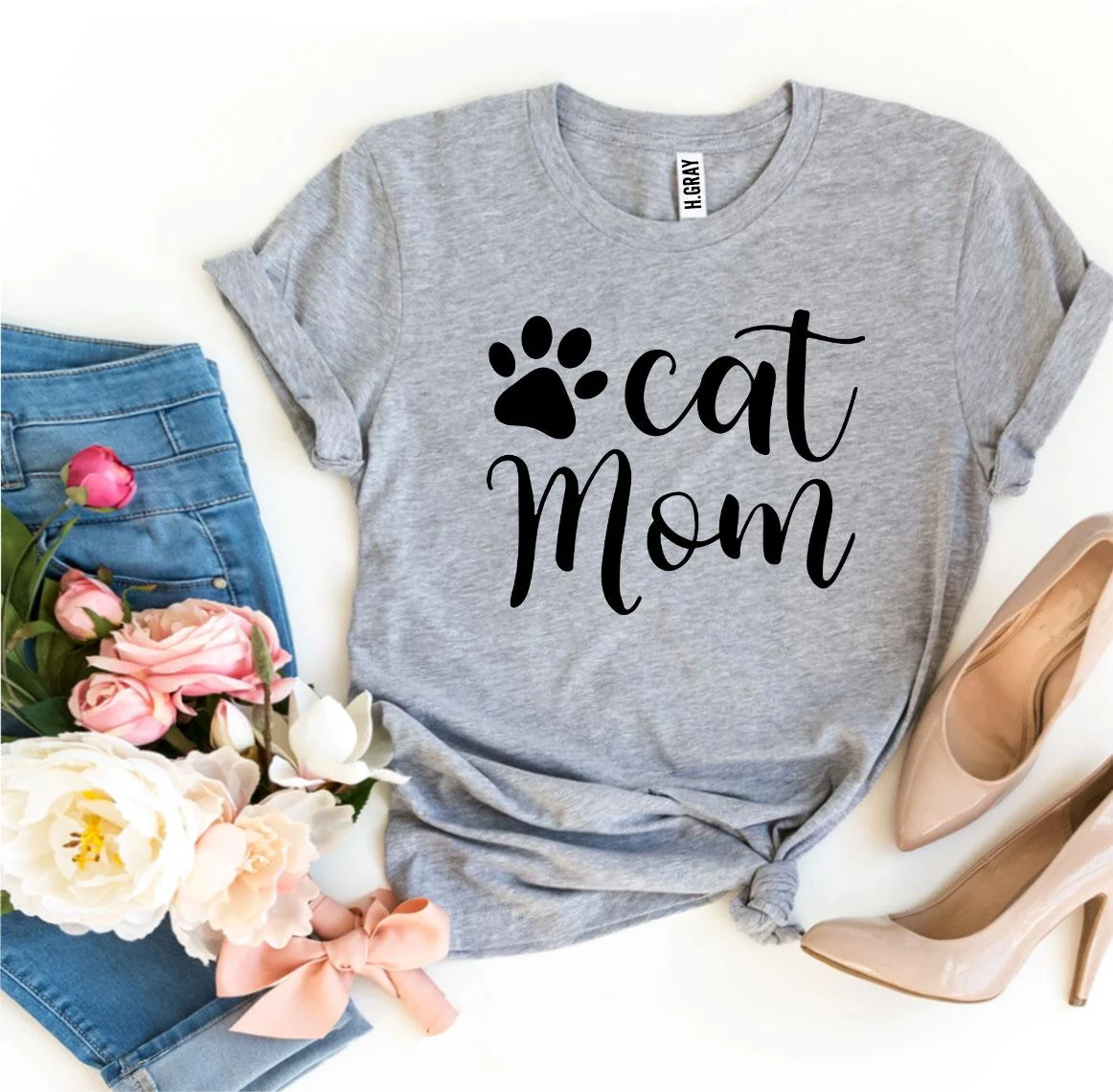 Innovative Cat Mom T-Shirt Elegant