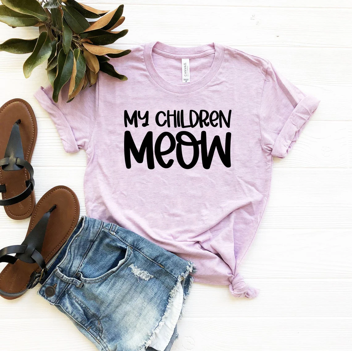 Original Design My Children Meow T-Shirt Versatile