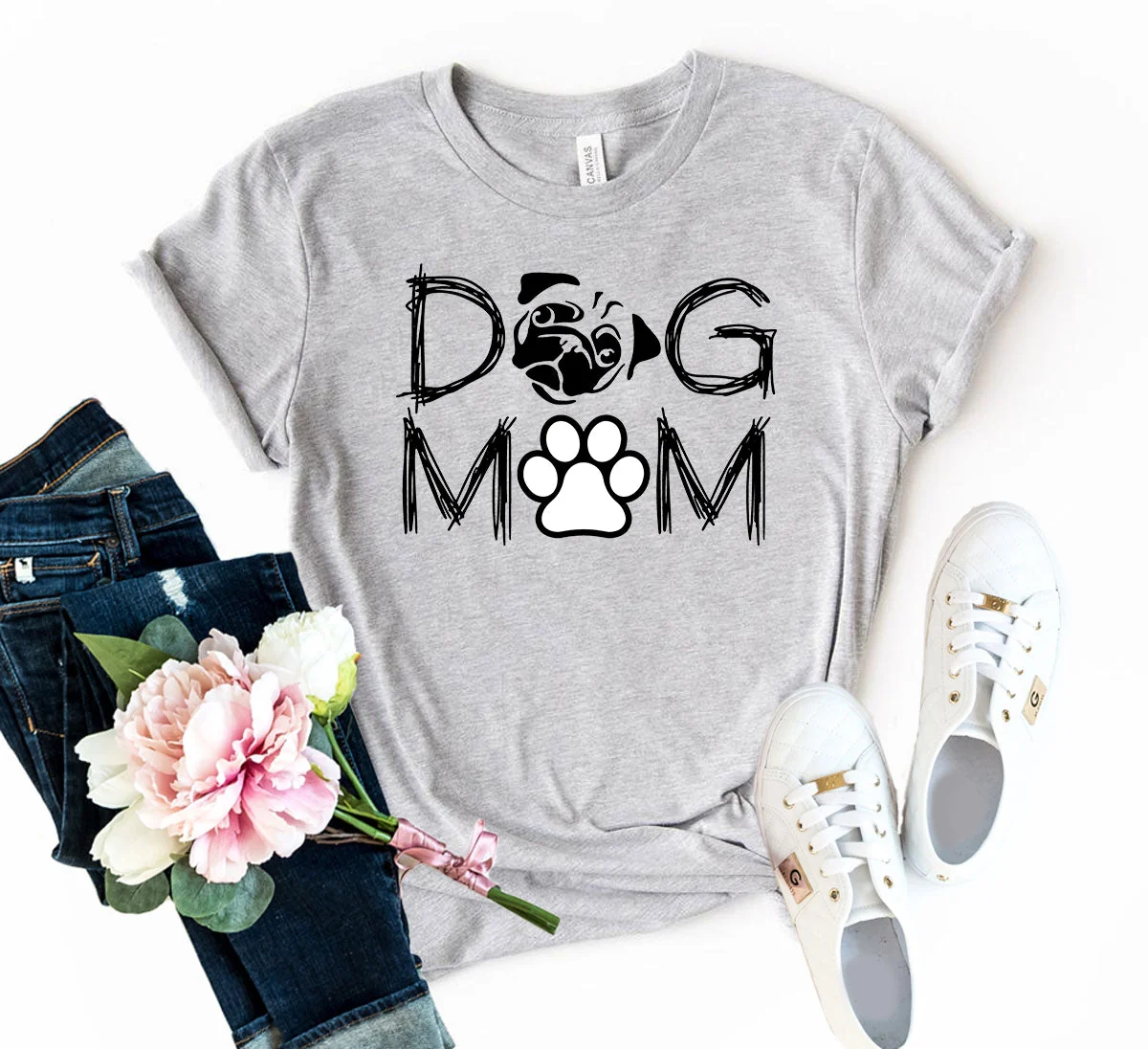 Classic Dog Mom T-Shirt Breathable