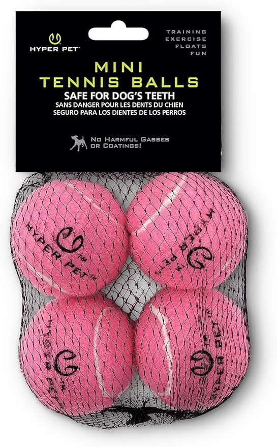 Authentic Hyper Pet MINI Tennis Balls for Dogs Interactive Toys work Healthy