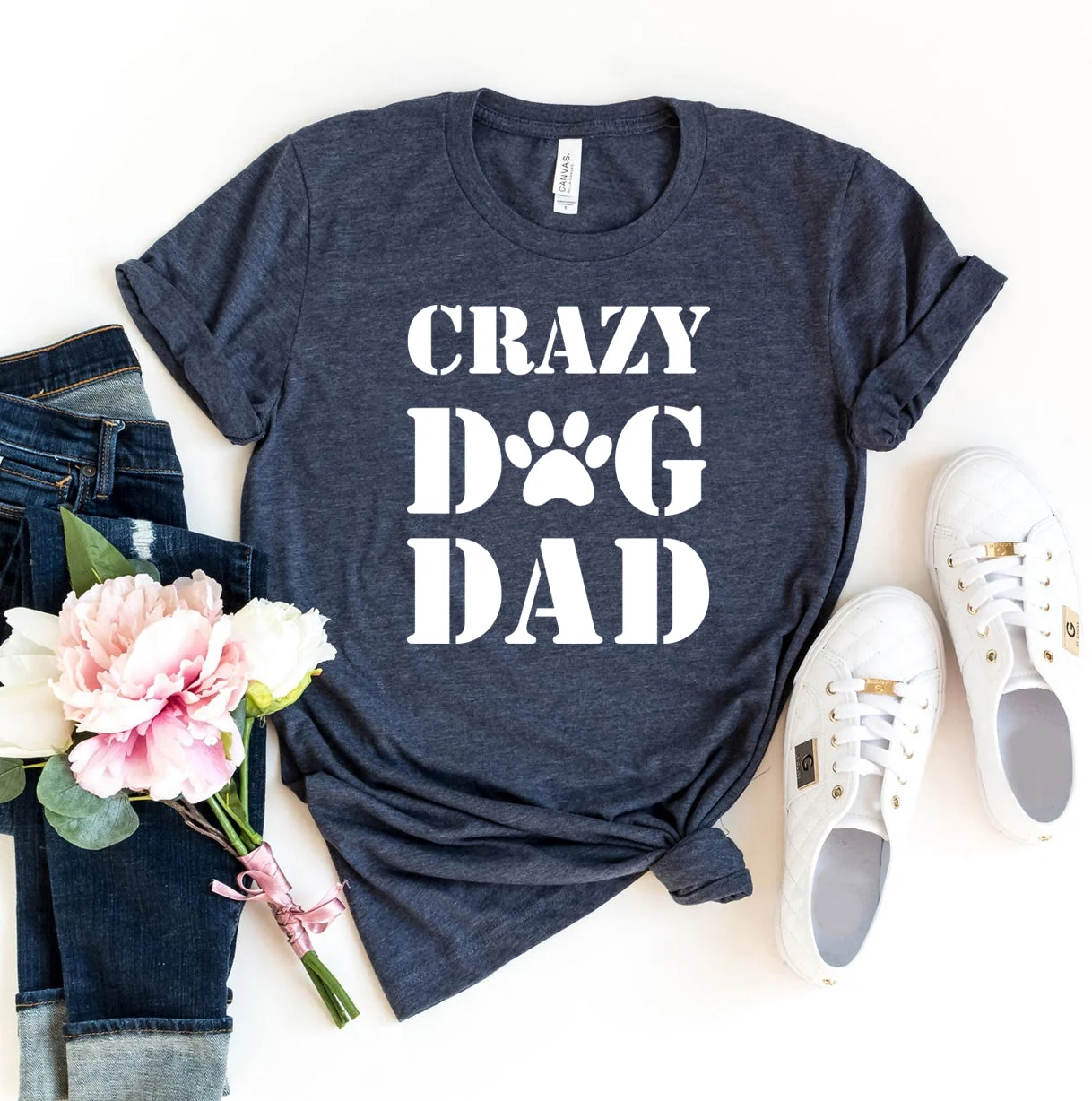 Premium Crazy Dog Dad T-Shirt First-Class