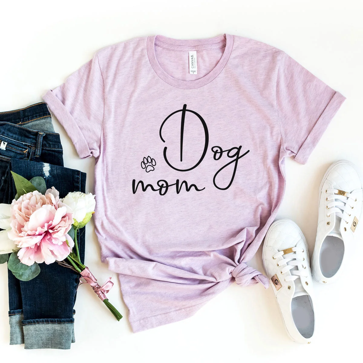 Genuine Dog Mom T-Shirt Versatile