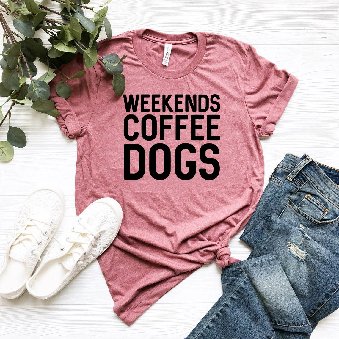 Efficient Weekend Coffee Dogs Shirt Recyclable