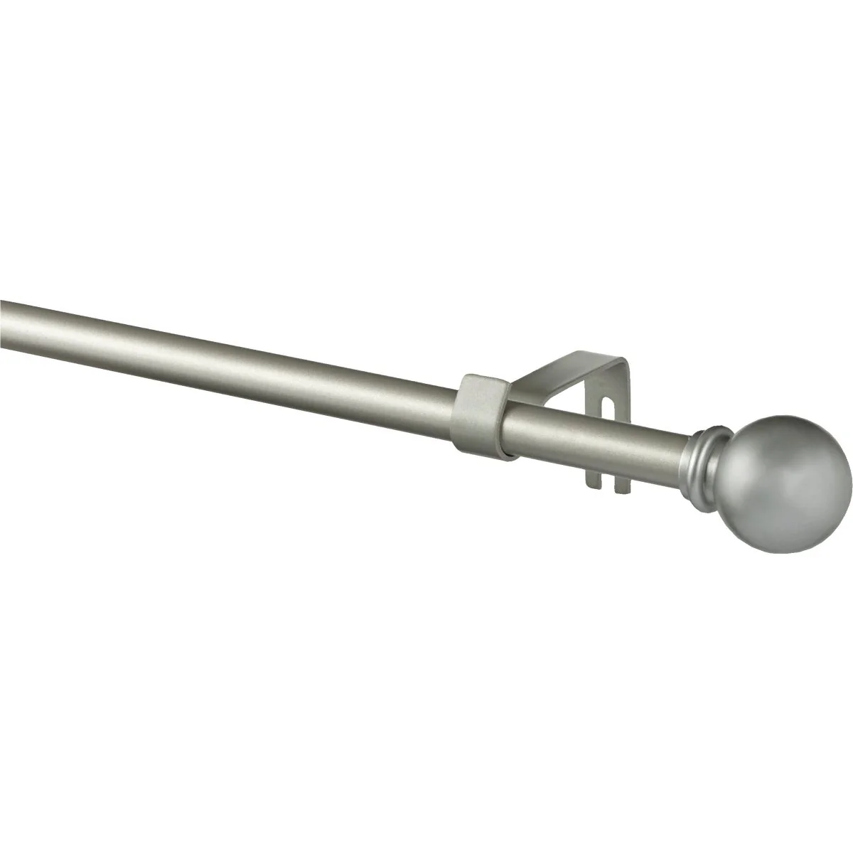 Flexible Kenney Chelsea 48 In. To 86 In. 5 8 In. Single Silver Curtain Rod Trendy