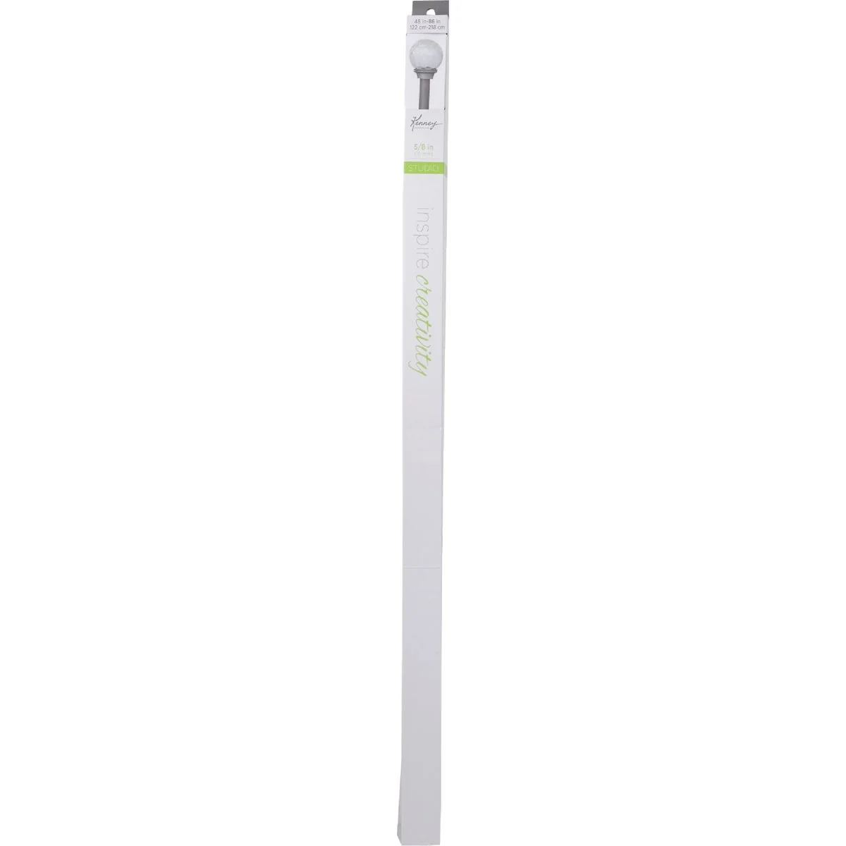 Elite Kenney Walden 48 In. To 86 In. 5 8 In. Single Pewter Curtain Rod Reusable