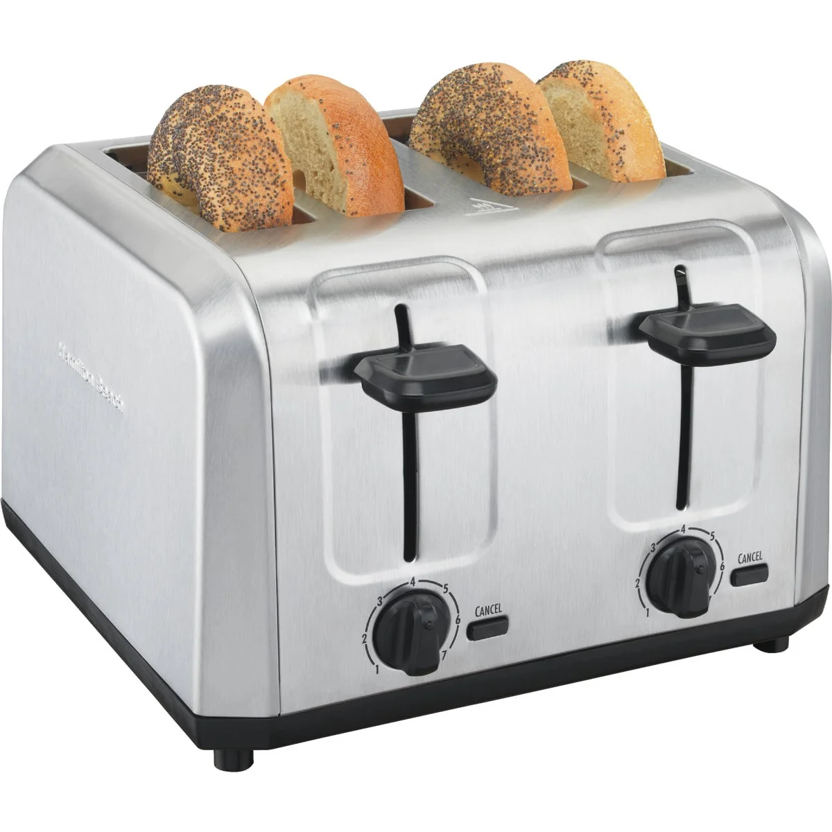 Solid Hamilton Beach 4-Slice Brushed Stainless Steel Toaster Trendy