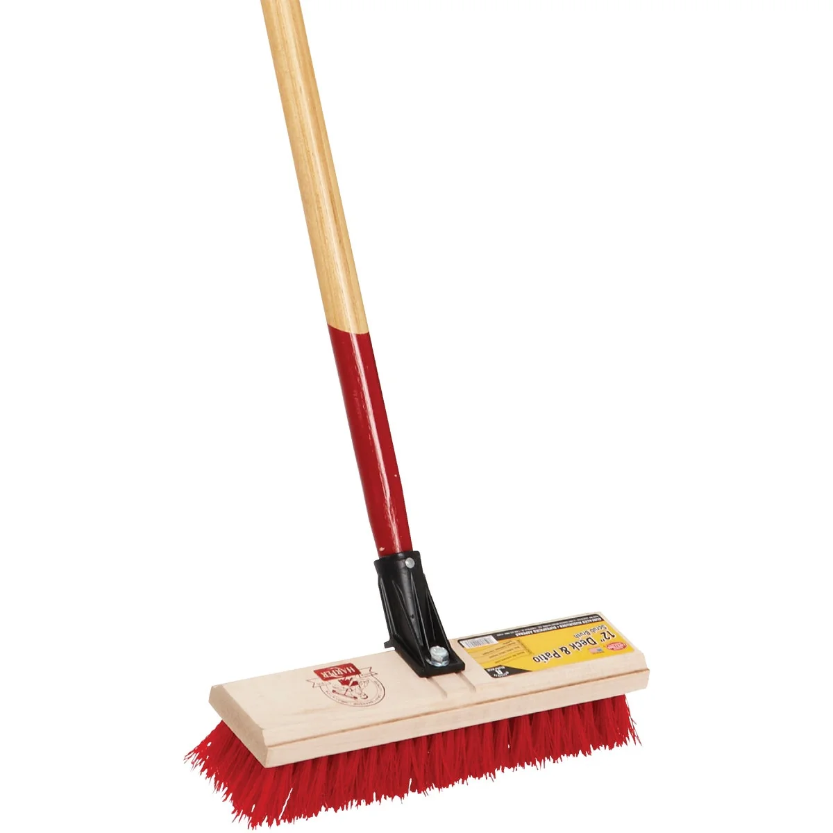 Trusted Harper 12 In. Deck Scrub Brush with 60 In. Handle Quality
