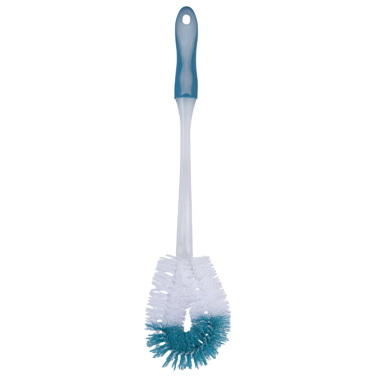 Elegant 18.5 In. Polypropylene Bristle Toilet Bowl Brush With Rubber Grip Comfortable