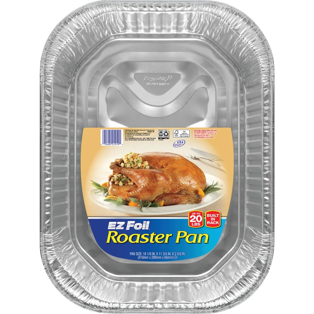 Convenient EZ Foil Rack ‘N’ Roast Rectangle Roaster Pan Fine Crafted