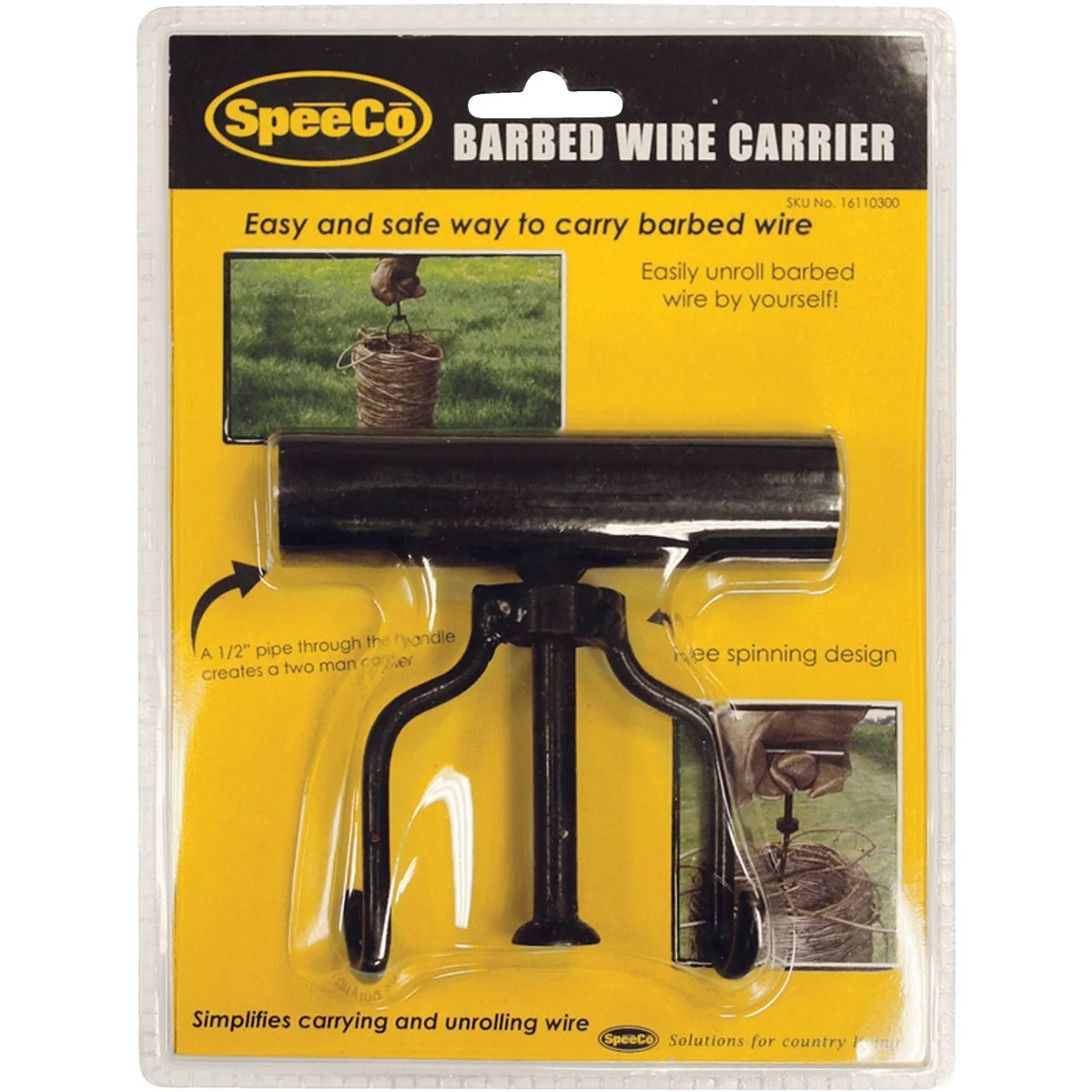 Clean Speeco Steel Barbed Wire Carrier Fashionable