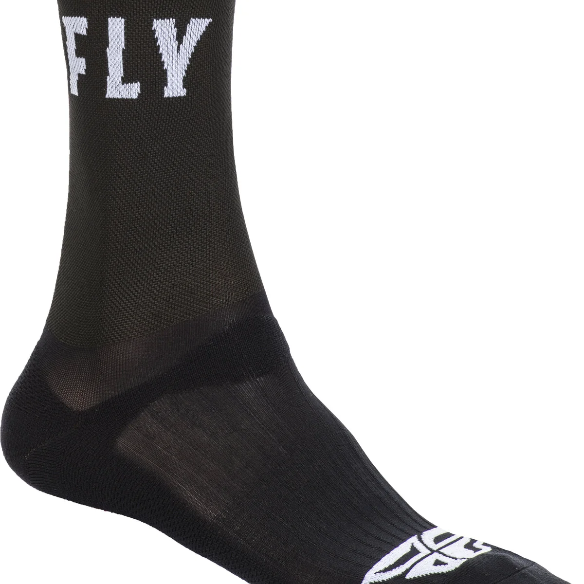 Elite Fly Crew Socks Black Sm Md Recyclable