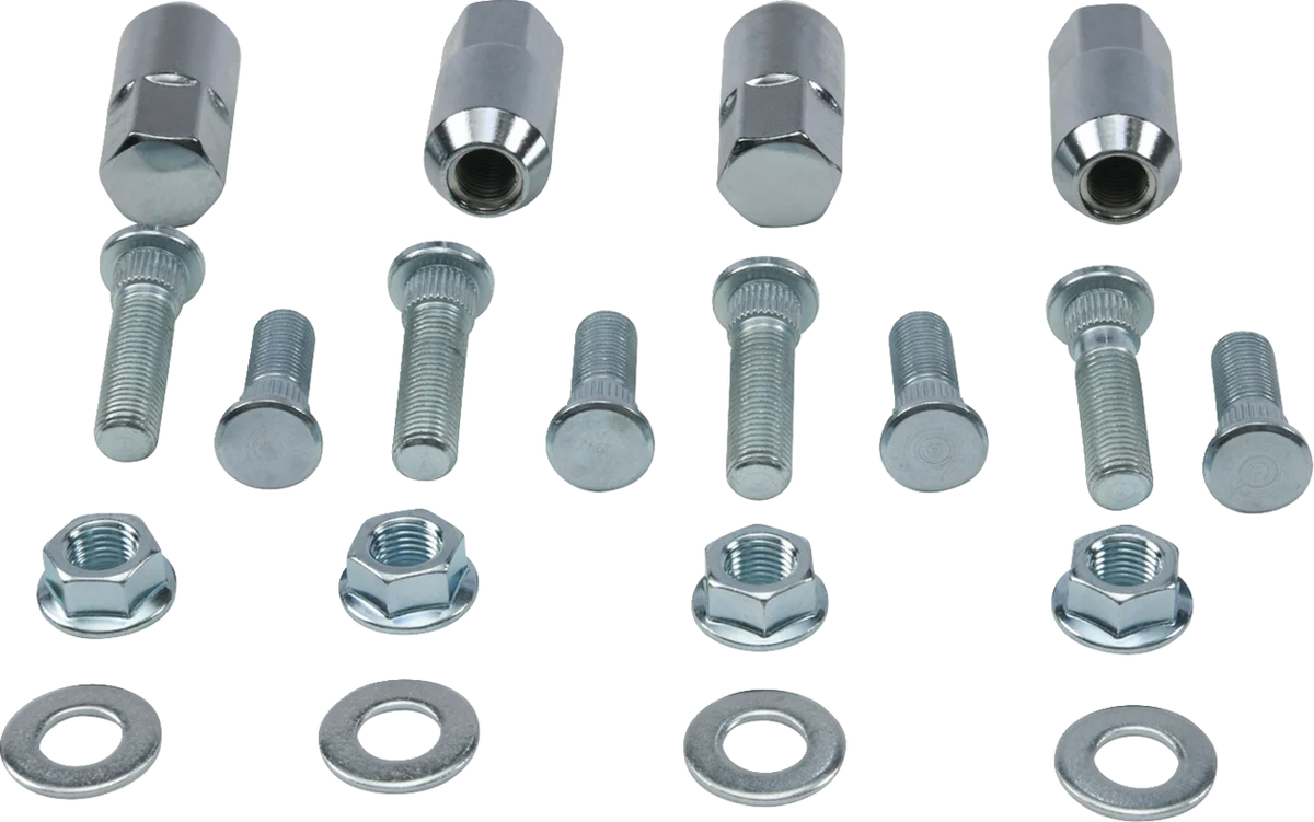Official MOOSE RACING Wheel Stud Nut Kit – Front Rear – Polaris 85-1132 Natural