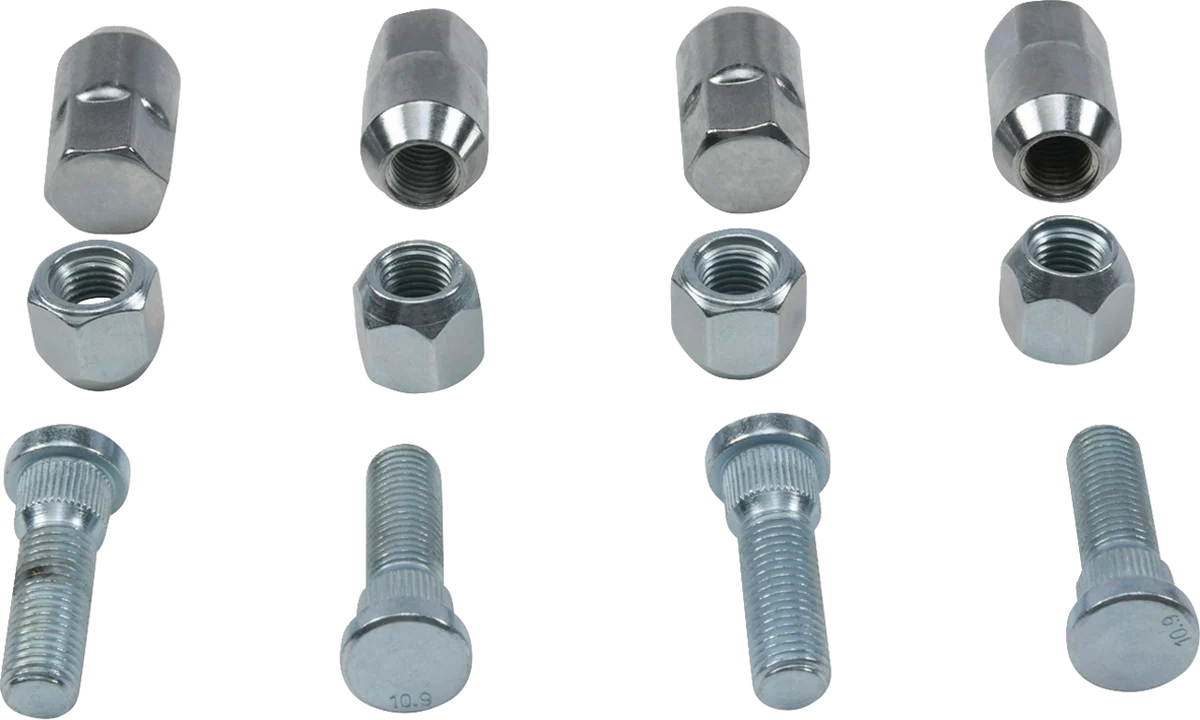 Crafted MOOSE RACING Wheel Stud Nut Kit – Front Rear – Polaris 85-1129 Traditional