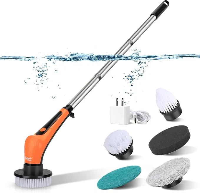 Reusable hygger IPX8 Electric Aquarium Cleaning Brushes Rechargeable Cleaner Tools Kit Next-Generation