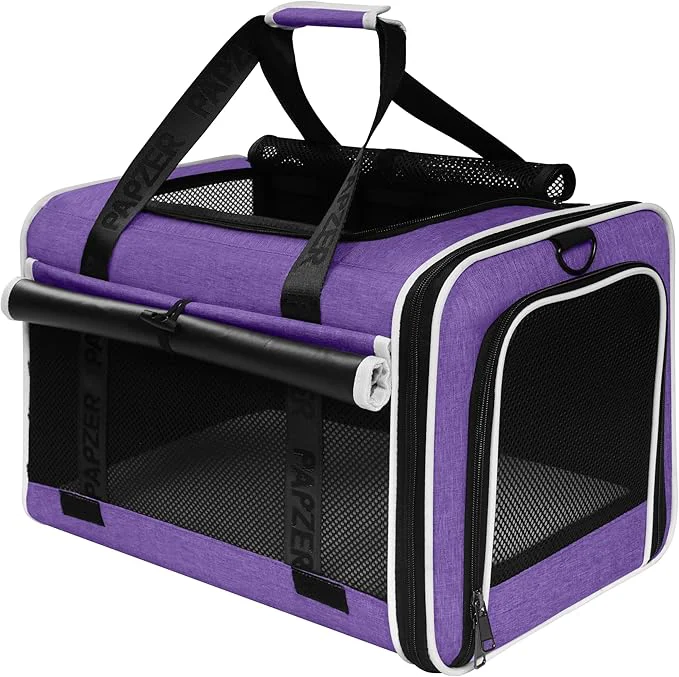 Top-Quality Top Open Medium Pet Carrier Roll Up Flap Sustainable