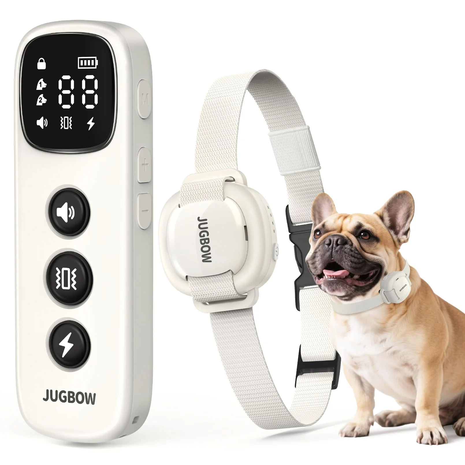 Smart Jugbow Shock Collar for Small Dogs – 4200FT Remote Training 5-30lbs IPX8 Waterproof Fashionable