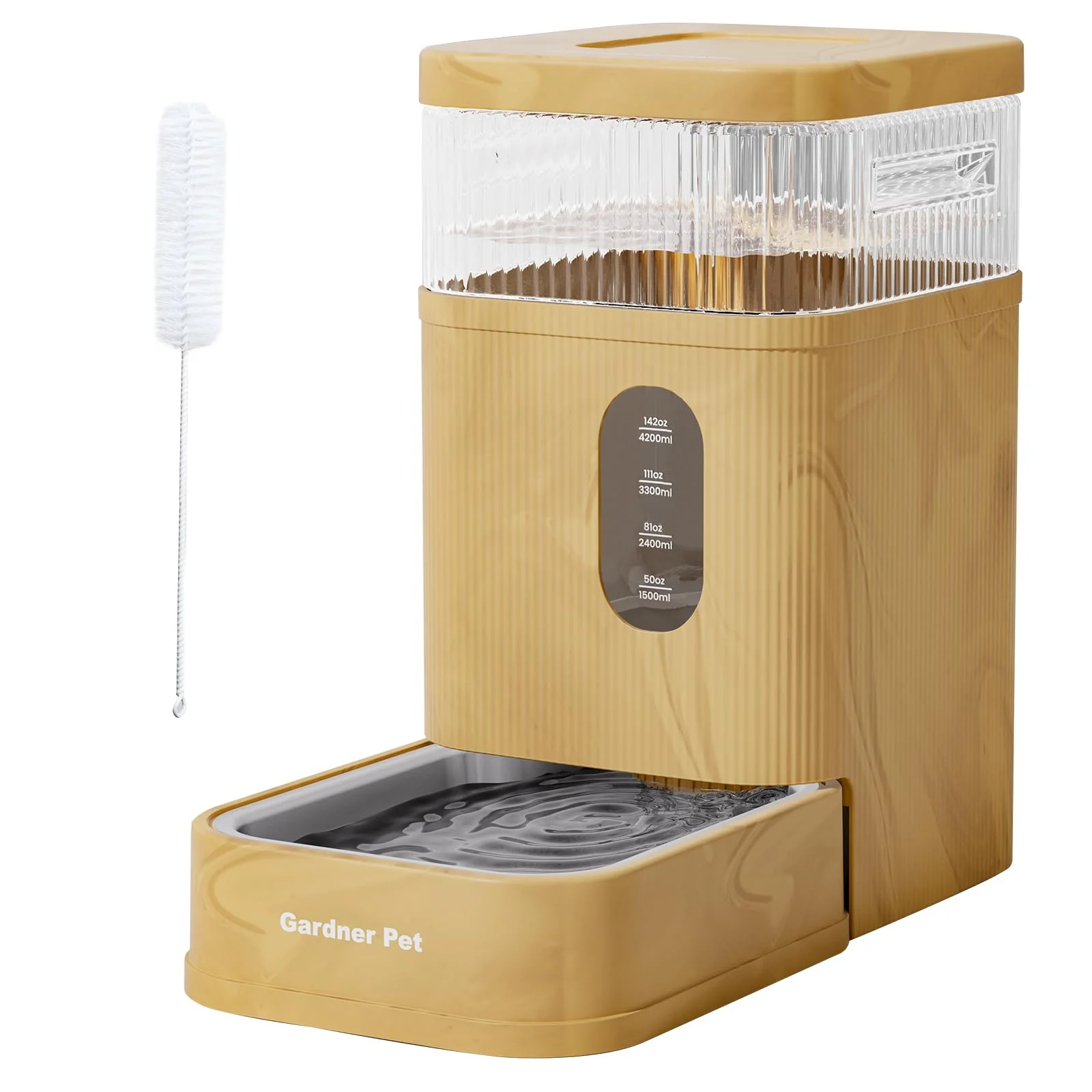 Durable Gardner Pet Automatic Gravity Waterer 8.5L — BPA- Stainless Steel Bowl Noise- Flexible