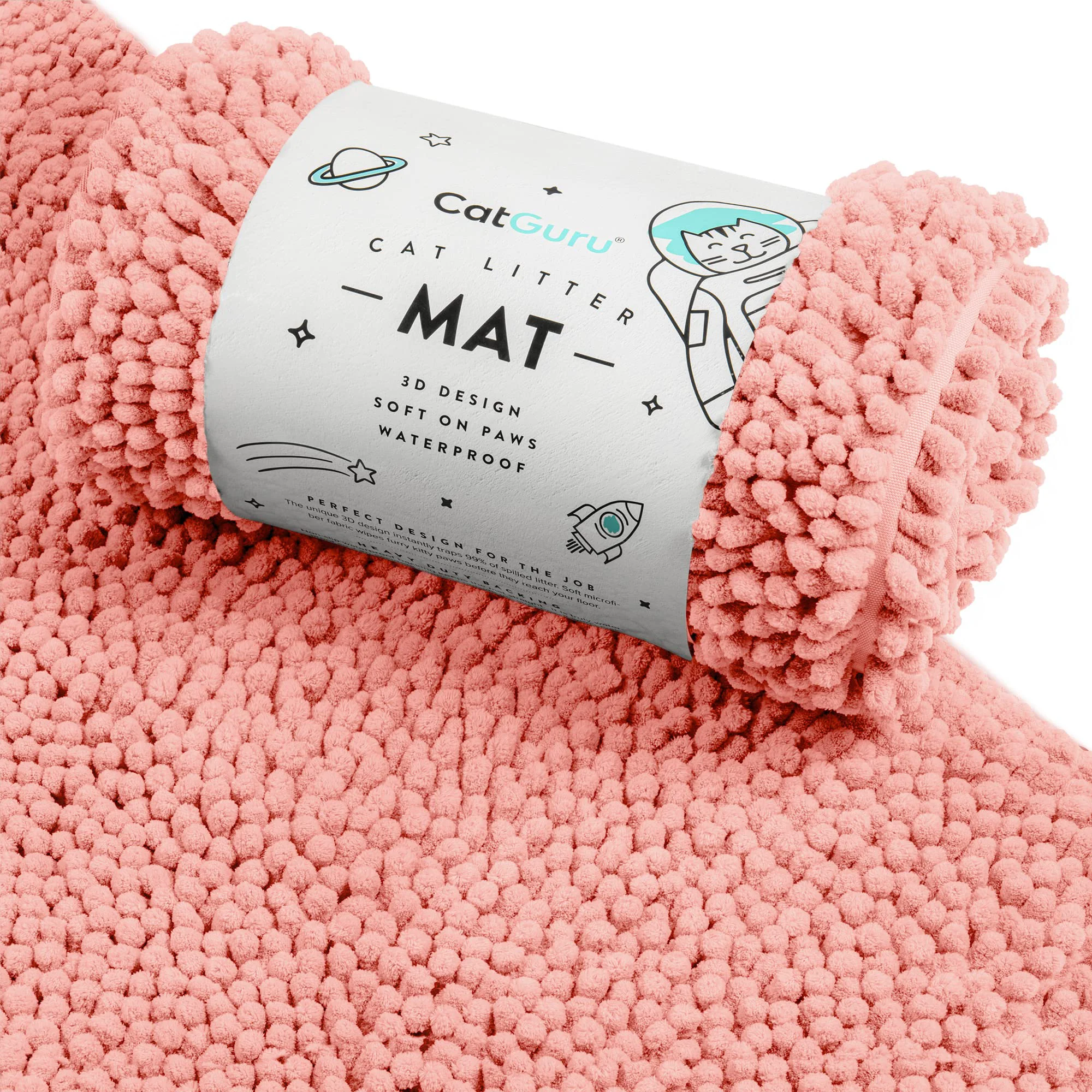 Environmentally Friendly CatGuru Litter Mat – Medium to XXL Waterproof Non-Slip Machine Washable Fast