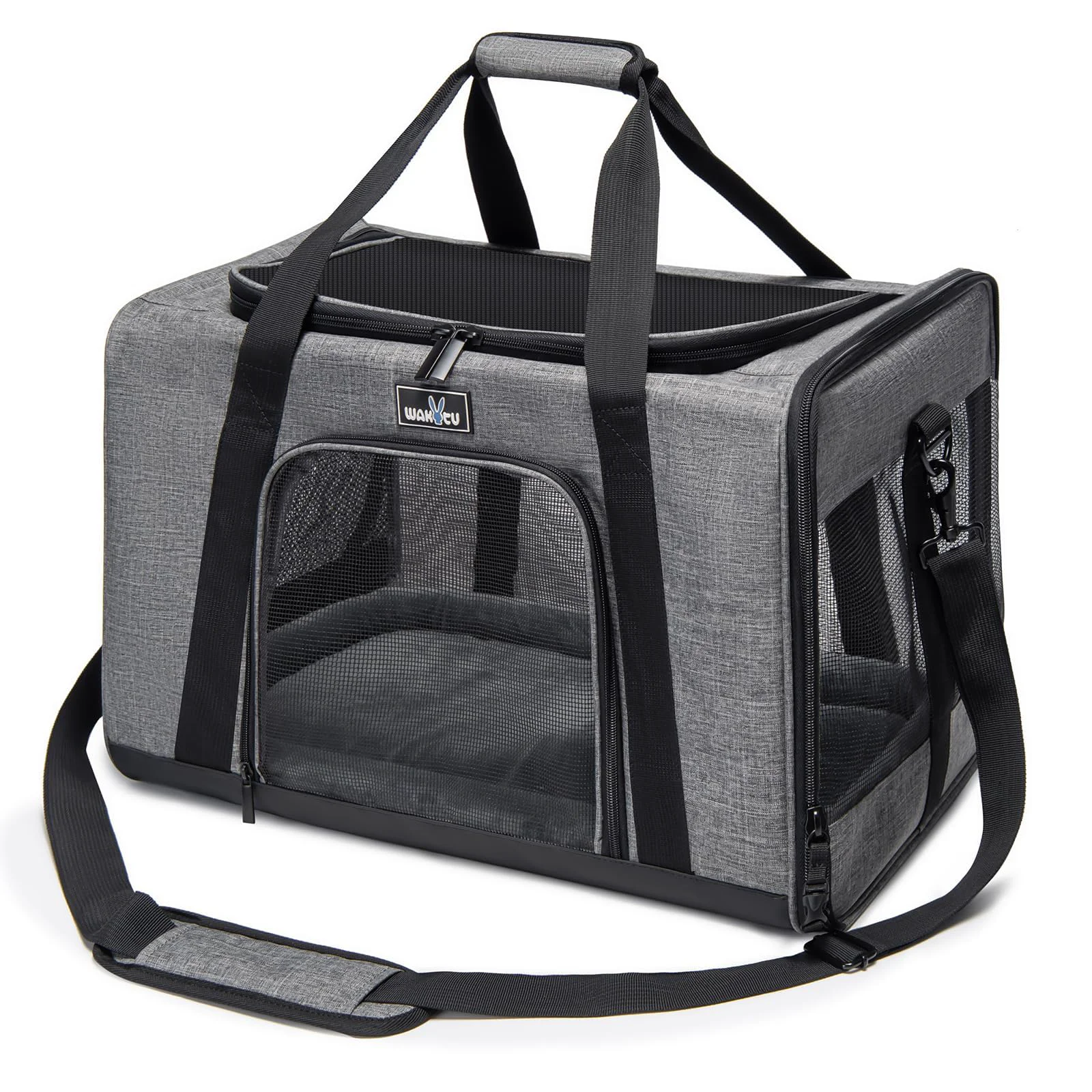 Specialty Wakytu Pet Carrier for Small Cats Dogs — 3 Entrances 5 Mesh Windows Professional