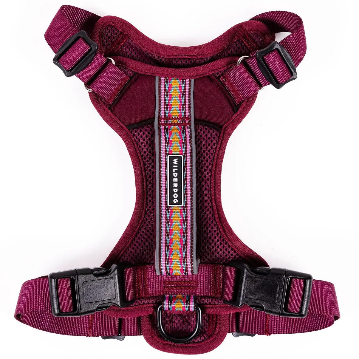 Stylish Wilderdog Lightweight Dog Harness with Reflective Straps – Medium – Huckleberry Trail-Ready Comfort Breathable