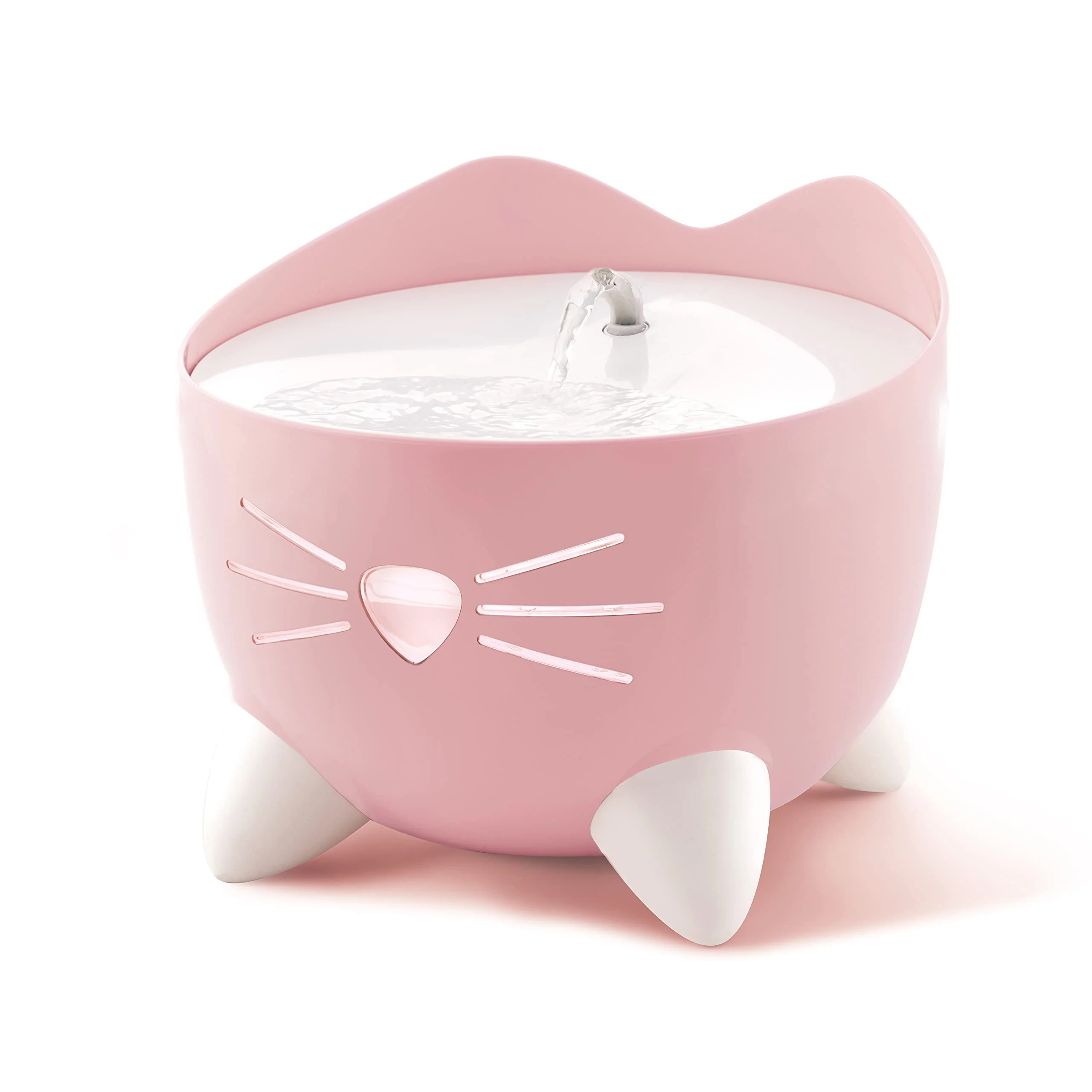 Recyclable Catit PIXI Cat Drinking Fountain Pink – Quiet Multi-Flow Hydration Practical