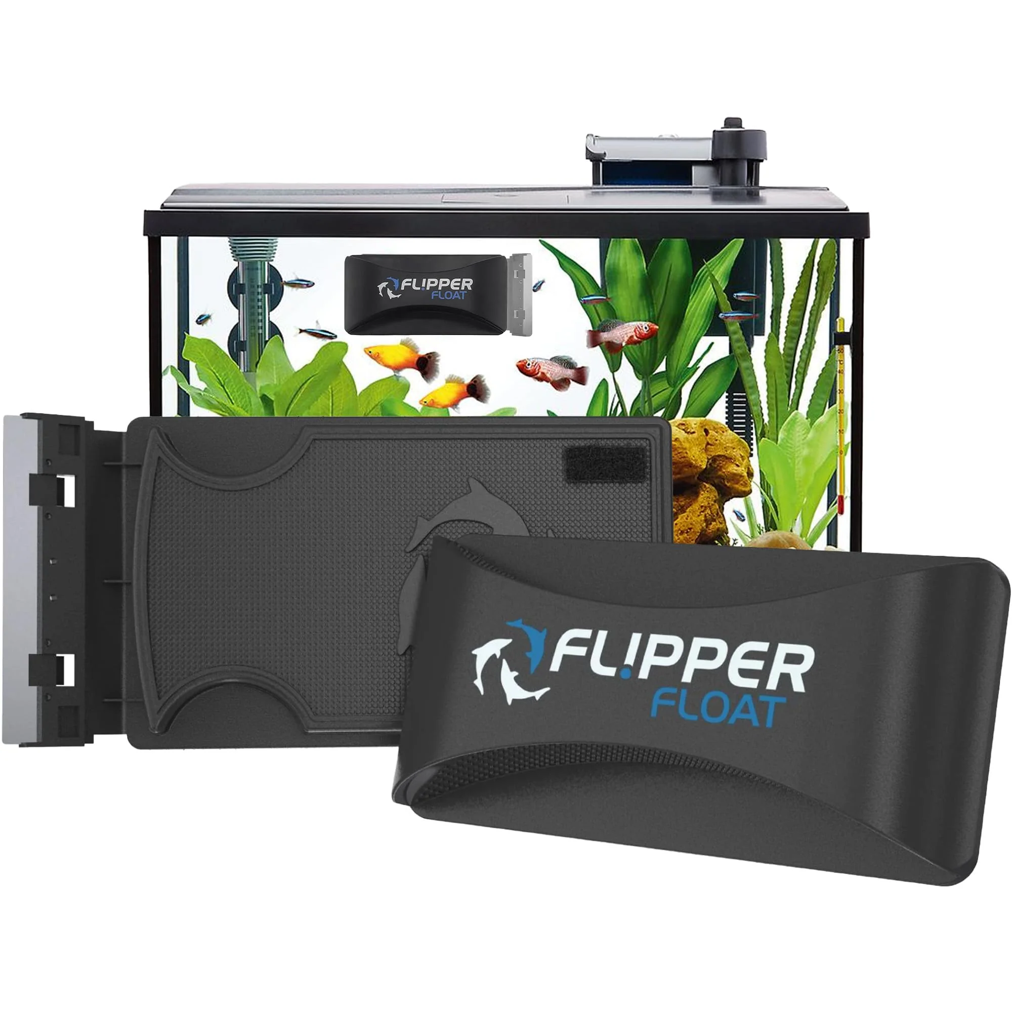 Crafted FL PPER Float Standard Magnetic Aquarium Cleaner — 2-in-1 Scrubber Scraper for Glass Acrylic Tanks Next-Generation