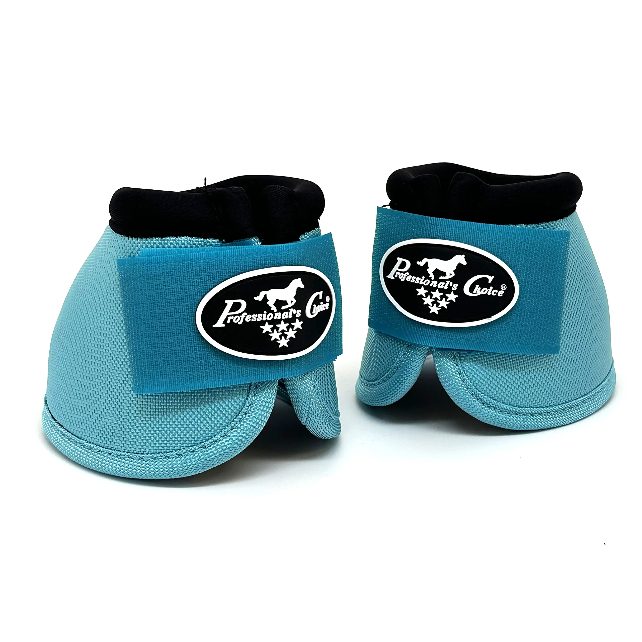 Crafted Professional’s Choice Ballistic Overreach Bell Boots for Horses Durable Quick-Wrap Protection in Large Turquoise First-Class