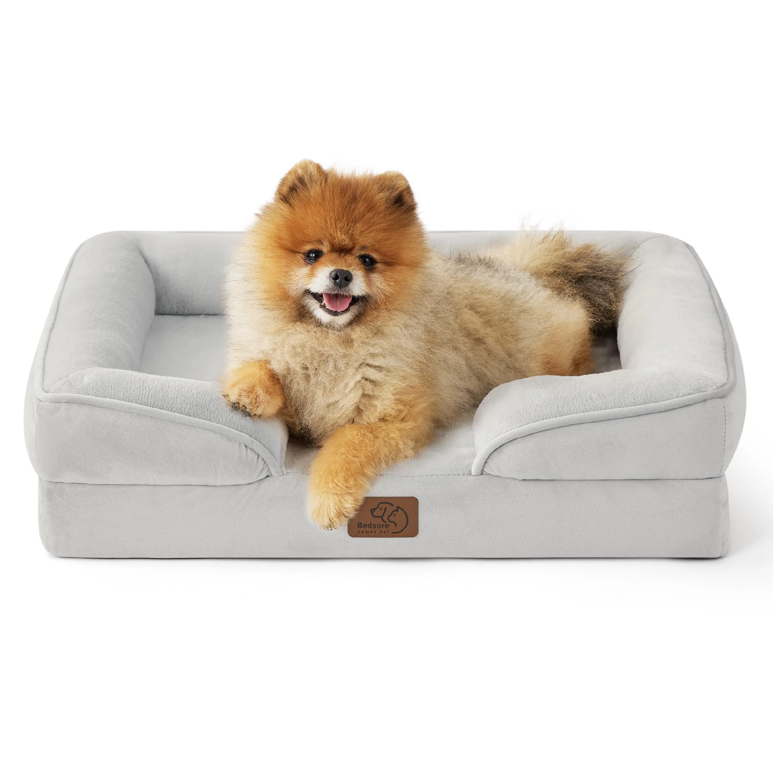 Advanced Bedsure Orthopedic Dog Bed for Small Dogs – 24 Inch Light Grey Waterproof Washable Cover Sustainable