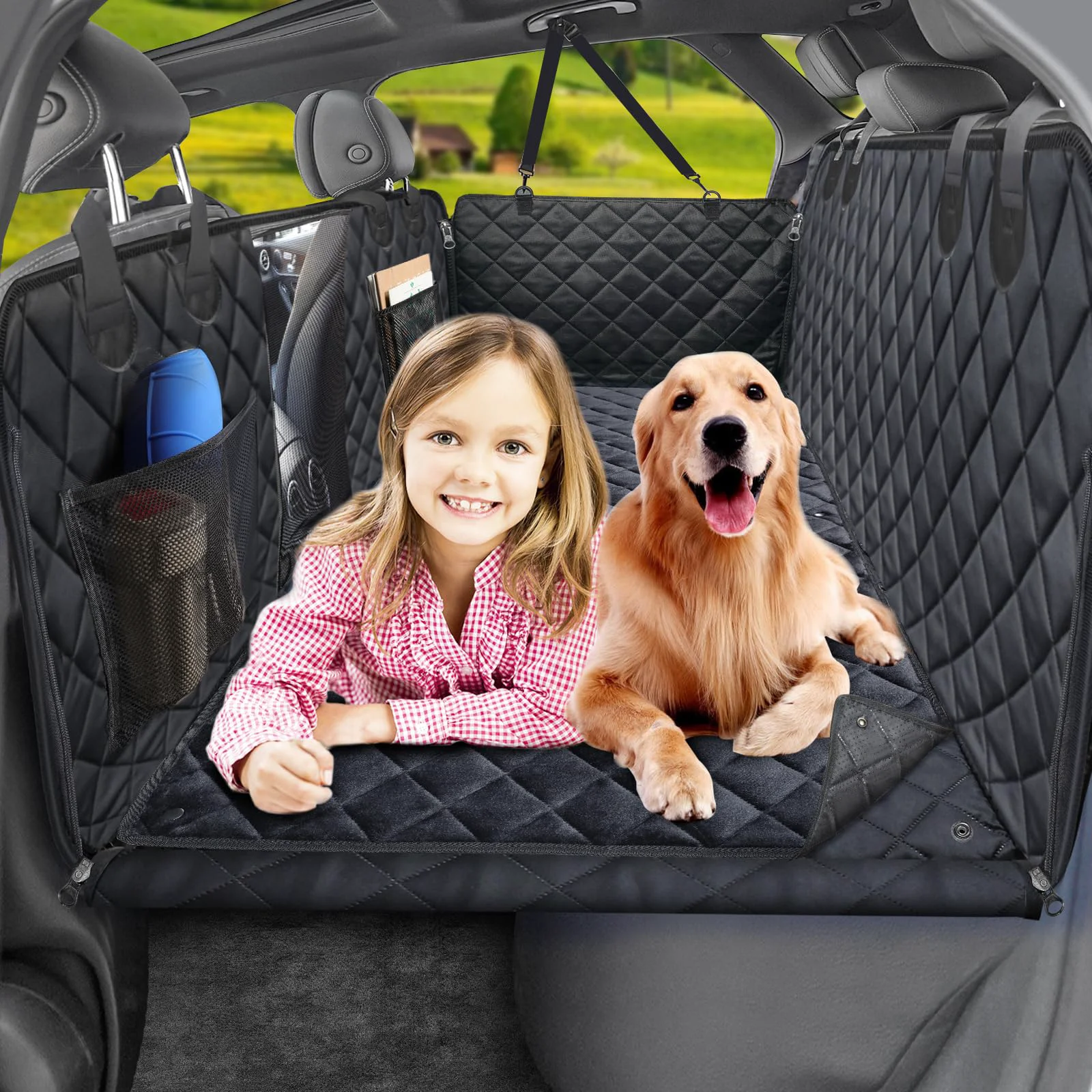 Trusted URPOWER Dogs Back Seat Extender with Non-Slip Blanket — 550 lb Capacity Waterproof Car Seat Protector Specialty