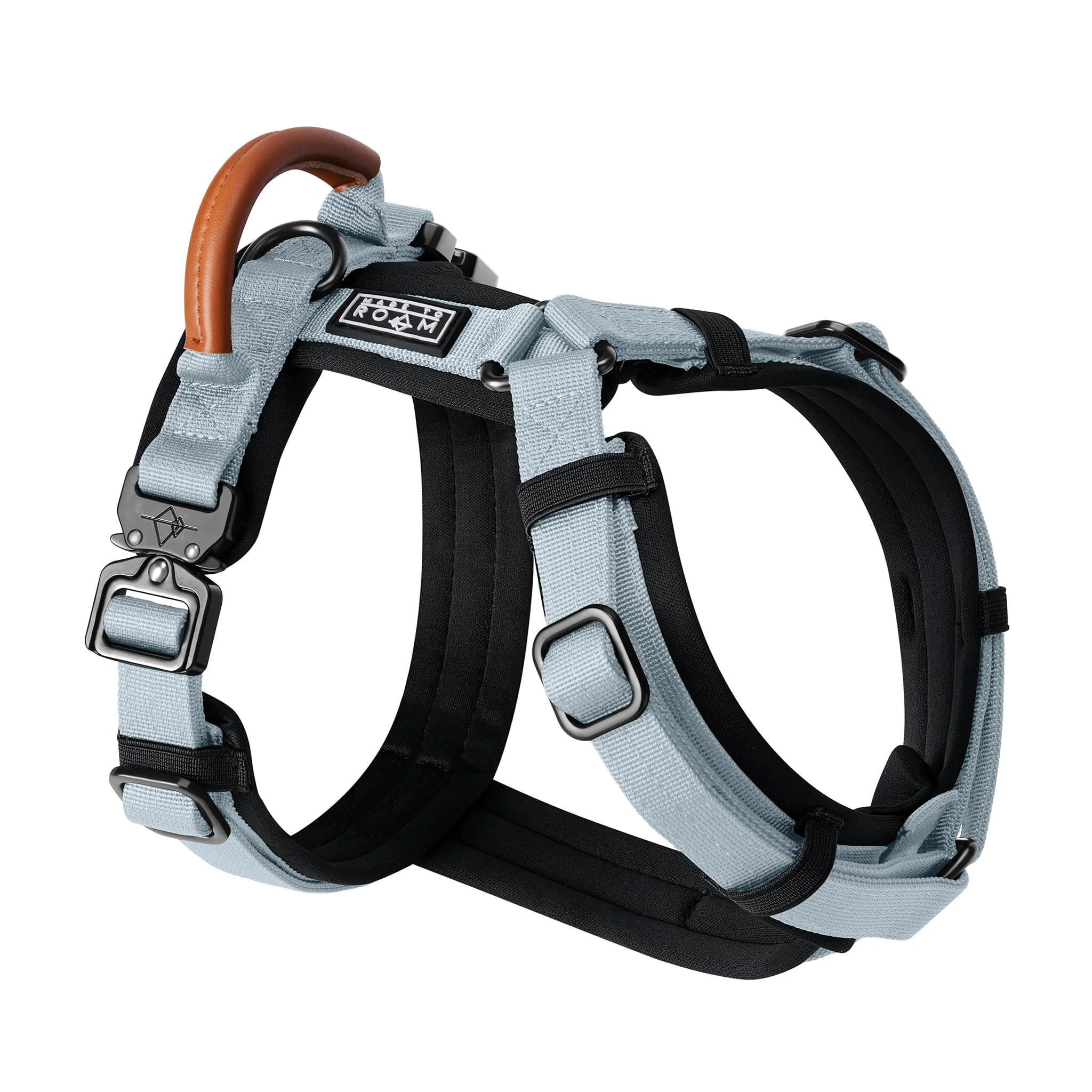 Fashionable MADE TO ROAM Premium Explorer Harness – Y-Shaped Dog Harness with Adjustable Nylon Neoprene Padding Leather Handle Alaska Daybreak Size 5 Genuine
