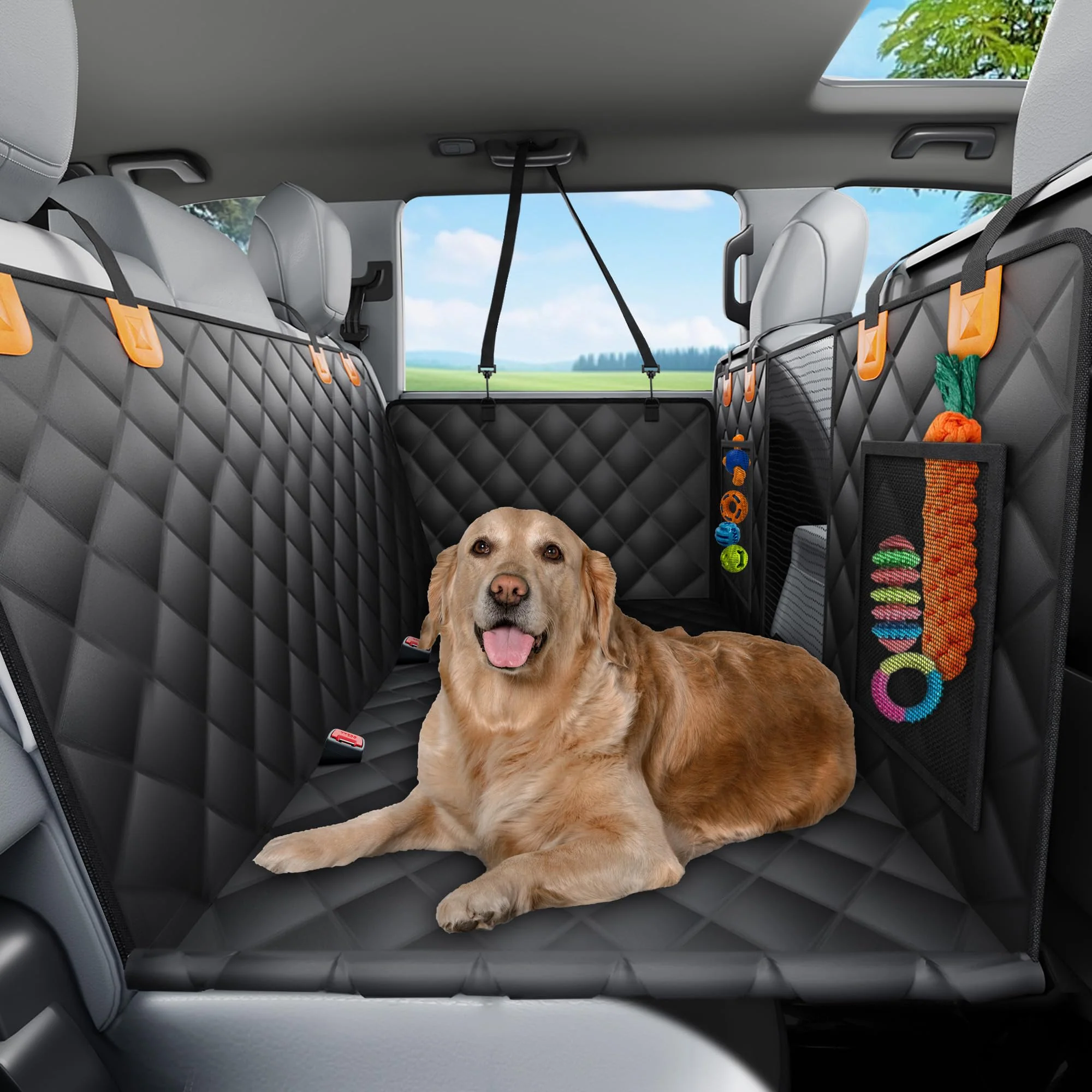 Lightweight SW PRODUCTS Backseat Dog Cover — Waterproof Car Seat Hammock Breathable