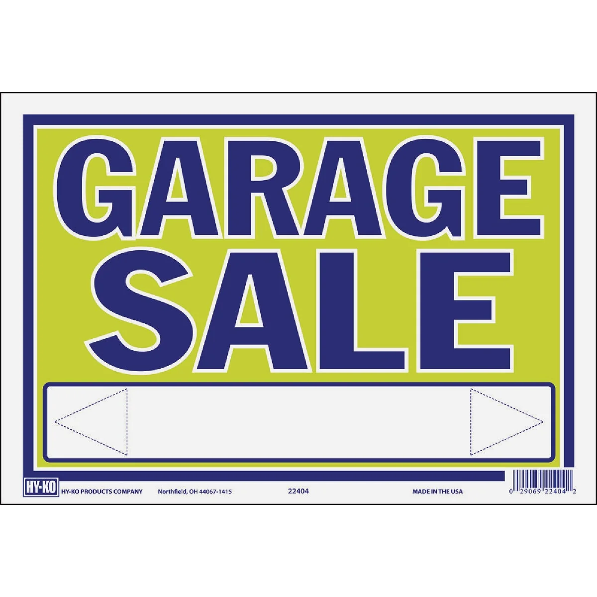 Premium Hy-Ko 9 x 13 Neon Garage Sign Detailed
