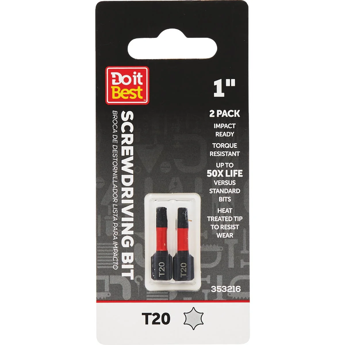 Contemporary Do it T20 Torx 1 In. Screwdriver Bit 2-Pack High-Performance