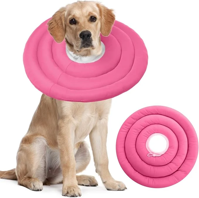 Organic IDOMIK Dog Recovery Collar Waterproof Soft Dog Cone After Surgery Comfy Traditional