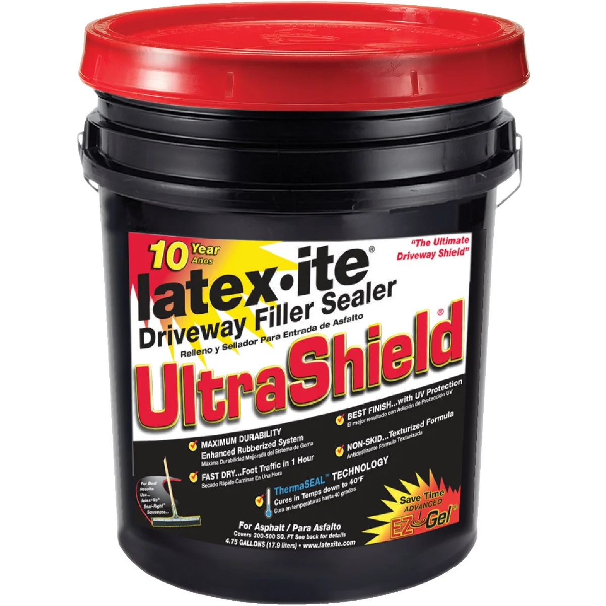 Dependable Latex-ite Ultra Shield 4.75 Gal. Blacktop Driveway Sealer High-Grade