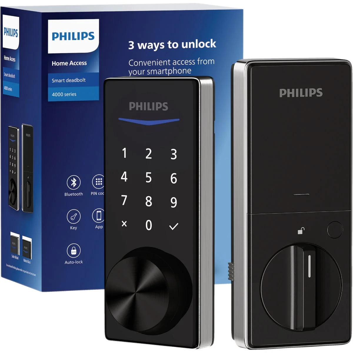 Carefully Designed Philips Bluetooth Touchscreen Electronic Deadbolt Satin Nickel Dependable