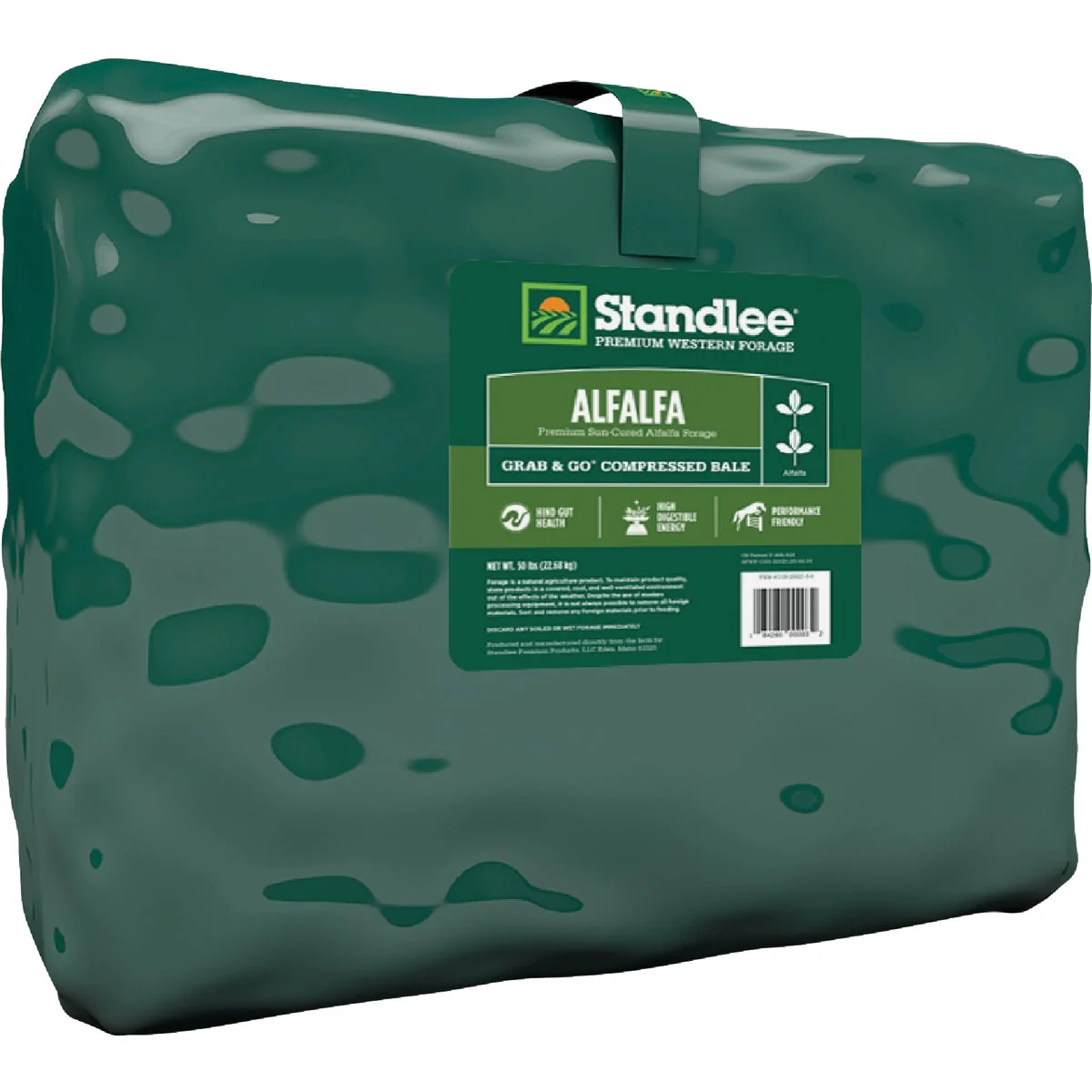 Fine Crafted Standlee Premium Western Forage 50 Lb. Premium Alfalfa Grab Go Compressed Bale Original Design