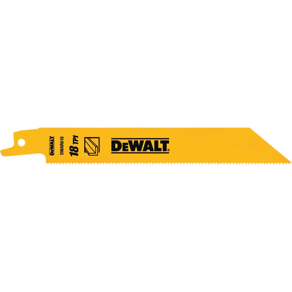 Fashionable DEWALT 6 In. 18 TPI Bi-Metal Metal Reciprocating Saw Blade 5-Pack Authentic
