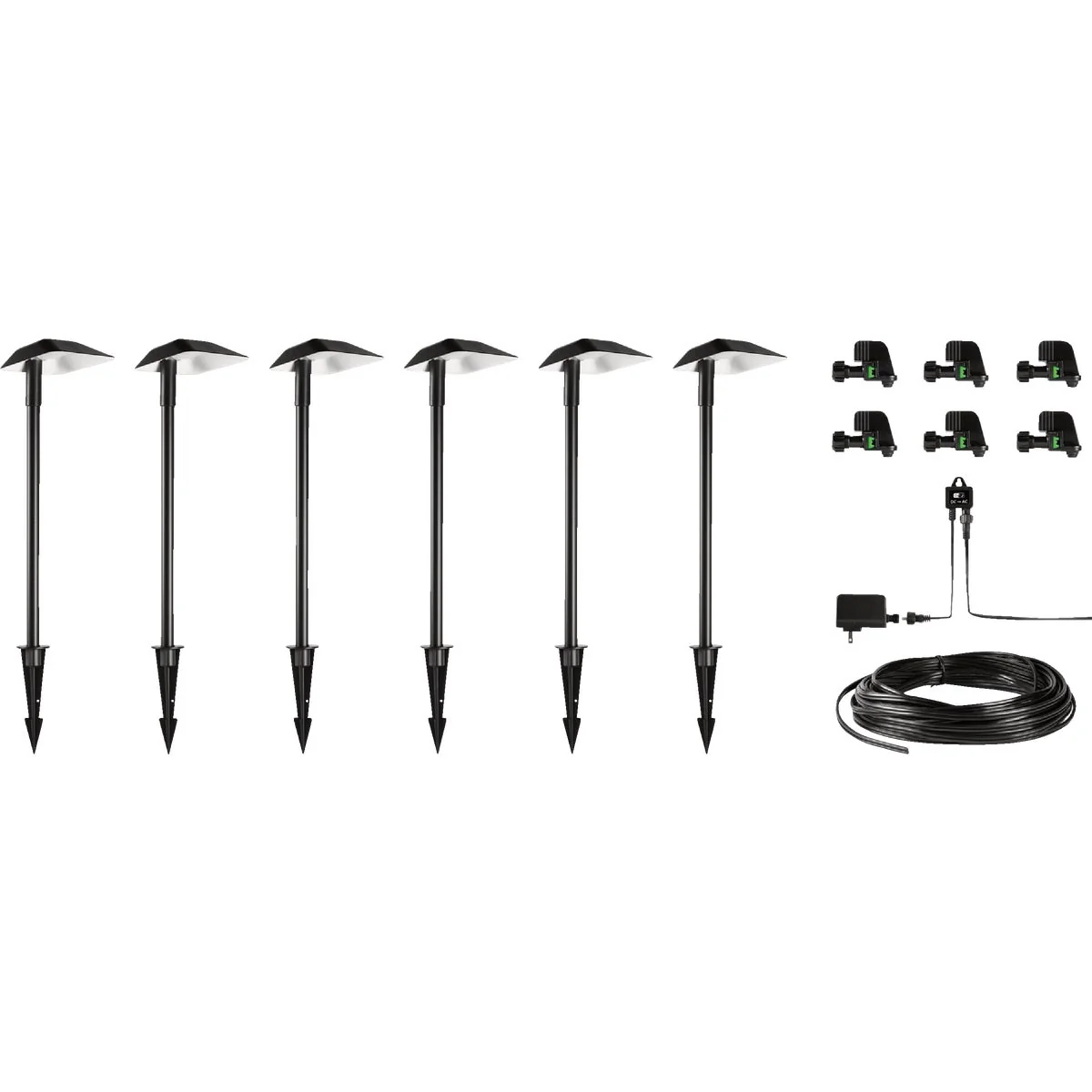 Artisan Nebo LED Espresso All-Weather Metal Sleek Style Path Light Kit 6-Piece Outstanding