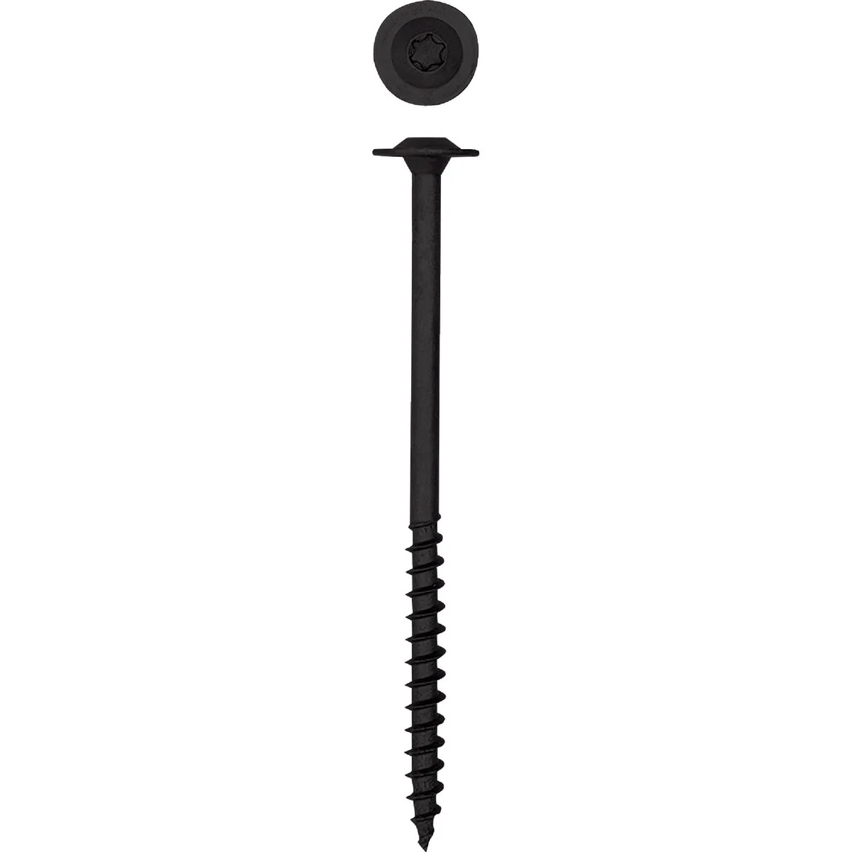 Smart SPAX 5 16 In. x 5 In. Washer Head Black HCR PowerLag Screw 150-Count Contemporary