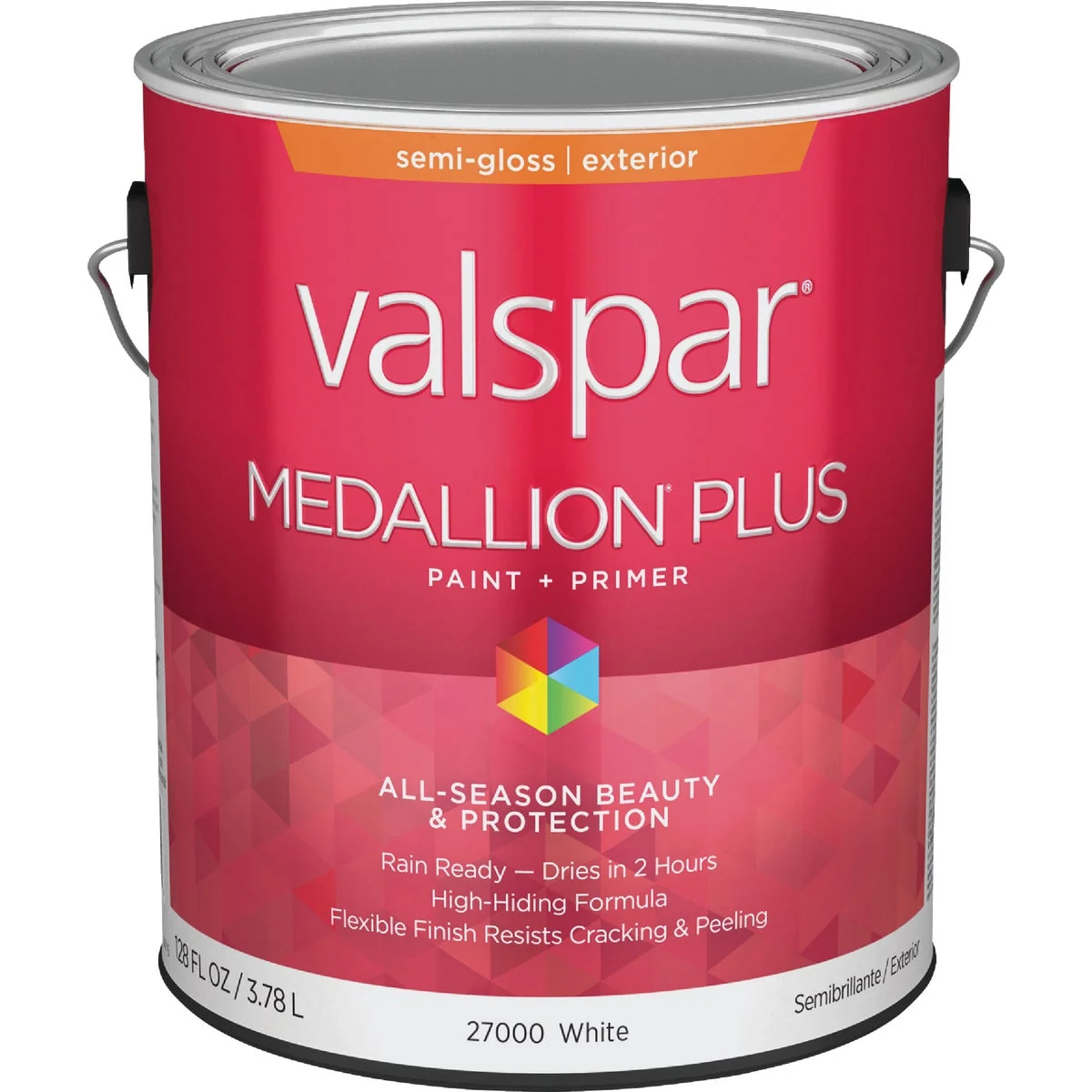 Unique Valspar Medallion Plus Premium Paint Primer Semi-Gloss Exterior Paint White 1 Gal. Modern