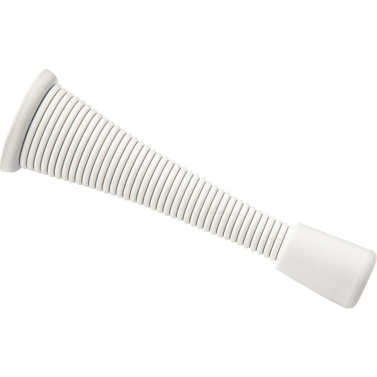 Efficient National V232 3 In. White Spring Door Stop Next-Generation