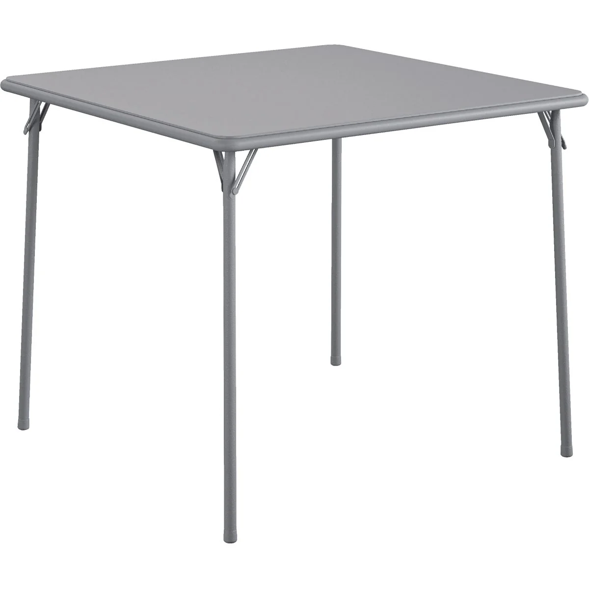 Premium Material Cosco 34 In. x 34 In. Folding Table Gray Modern