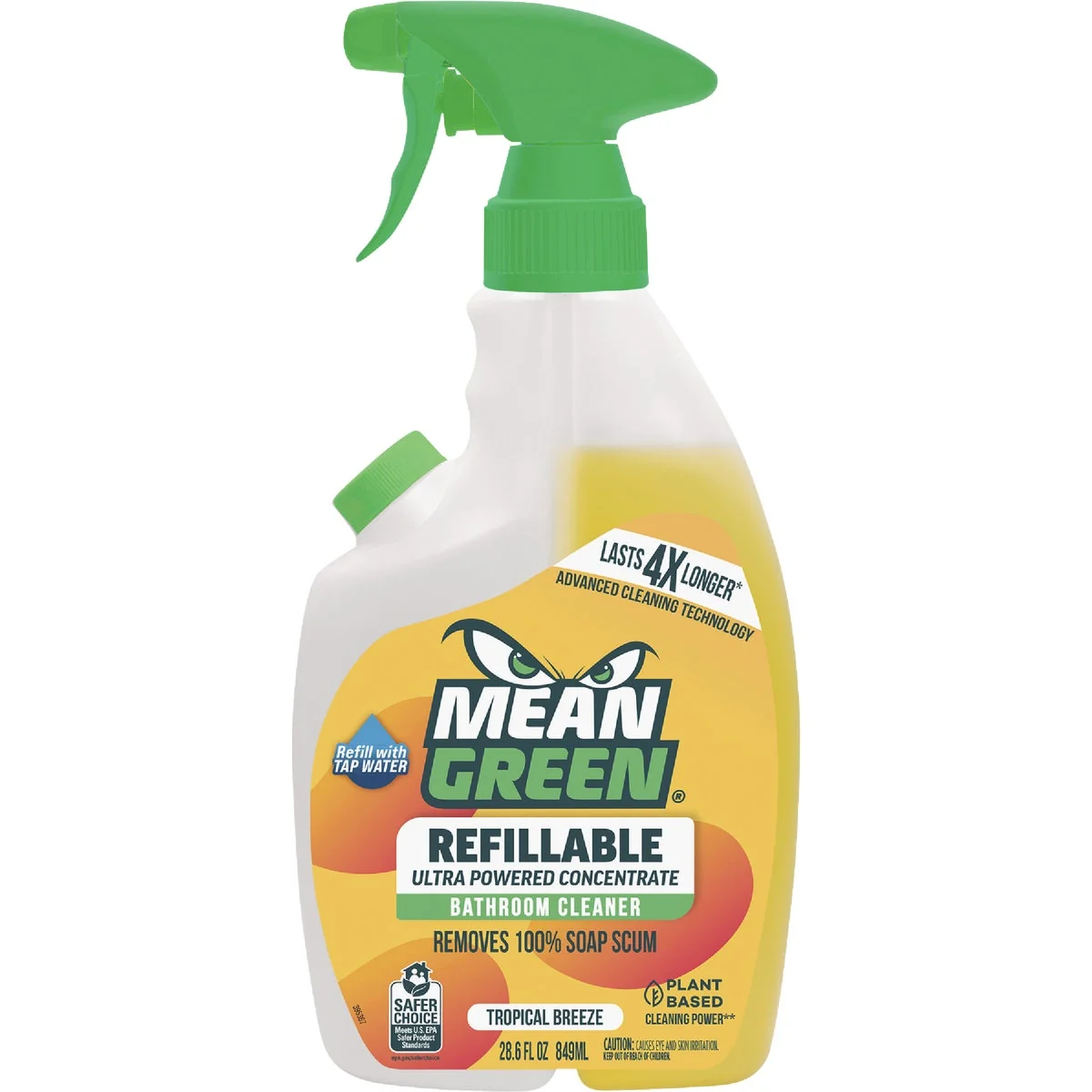 Proven Mean Green 28 Oz. Tropical Breeze Refillable Bathroom Cleaner Powerful