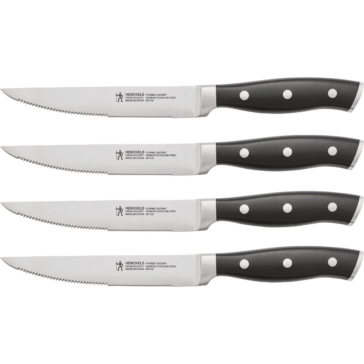 Functional J. A. Henckels International Forged Accent 4-1 2 In. Steak Knife Set 4-Piece Comfortable