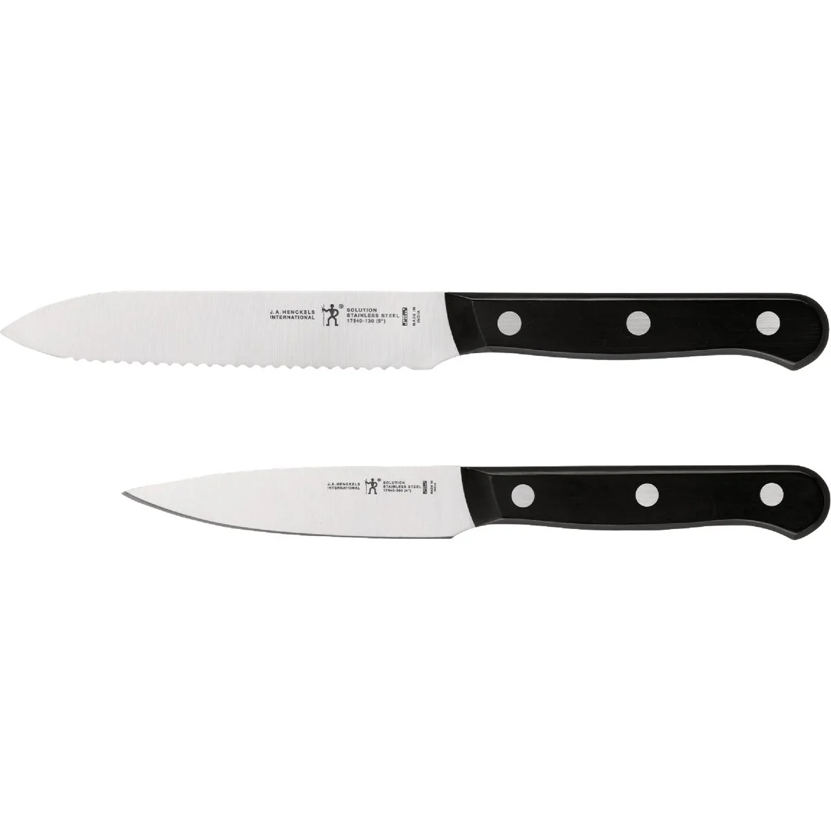 Premium Material J. A. Henckels International Solution 2-Piece Prep Knife Set with Paring Knife and Serrated Utility Knife Optimized
